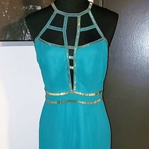 STUNNING Turquoise Princess Jasmine-ish Romper